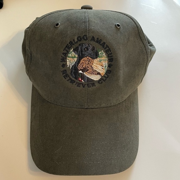 Waterloo Amateur Retriever Club Dogs Adjustable Dark Green Brown Hat Cap - Picture 1 of 4